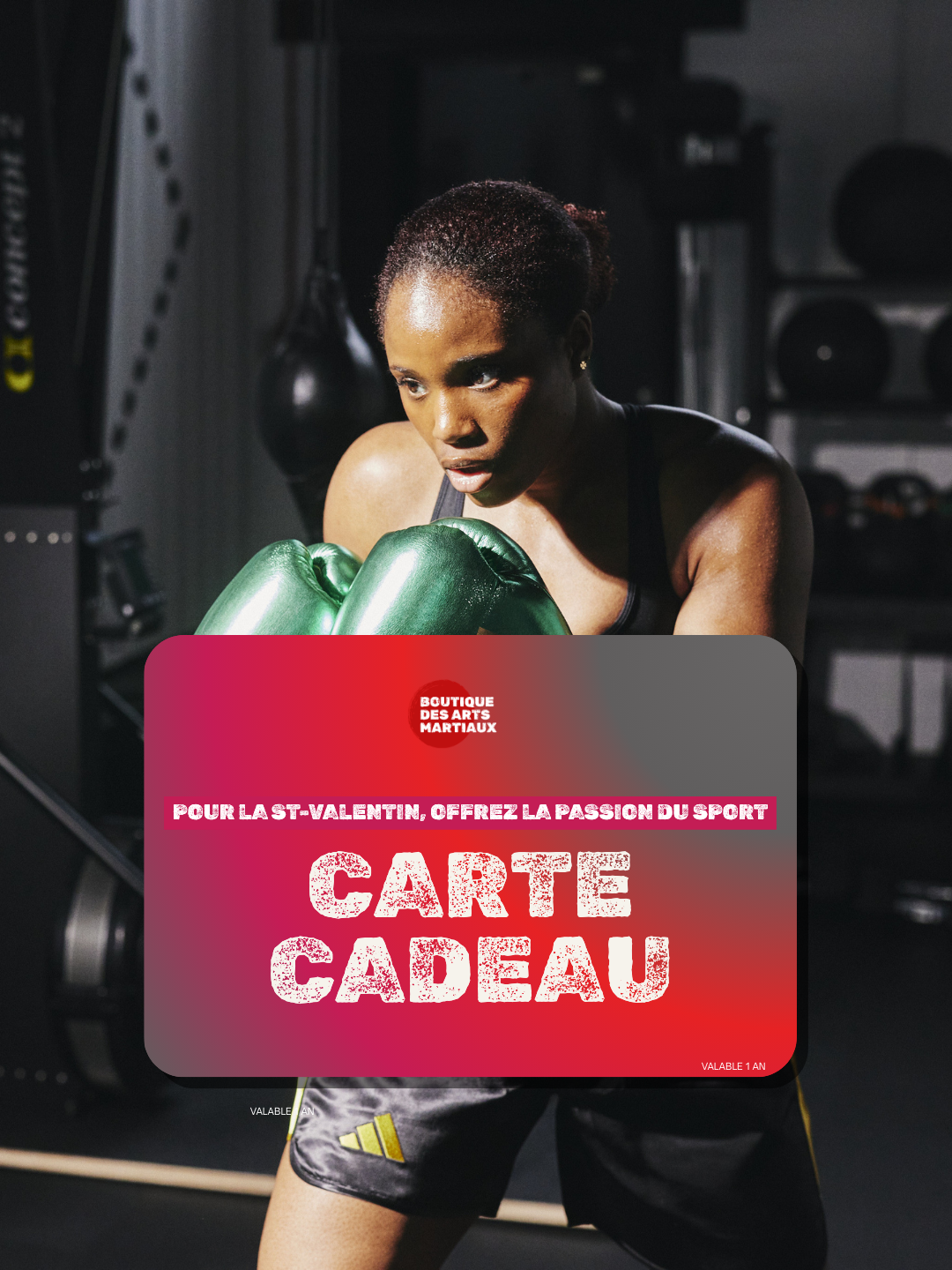 Carte cadeau Bon cadeau Arts Martiaux pour fans de MMA, Boxe et Sports de Combat