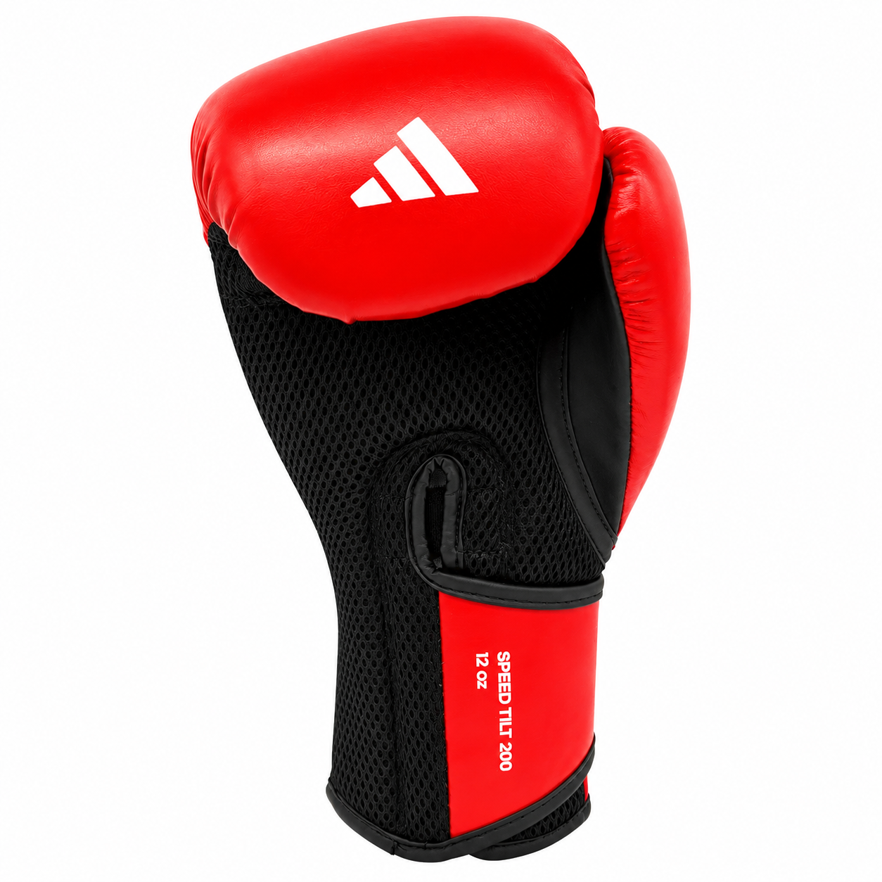 Gants de boxe Adidas SPEED TILT 200 rouge et gris avec protection TILT avancée et ventilation optimale