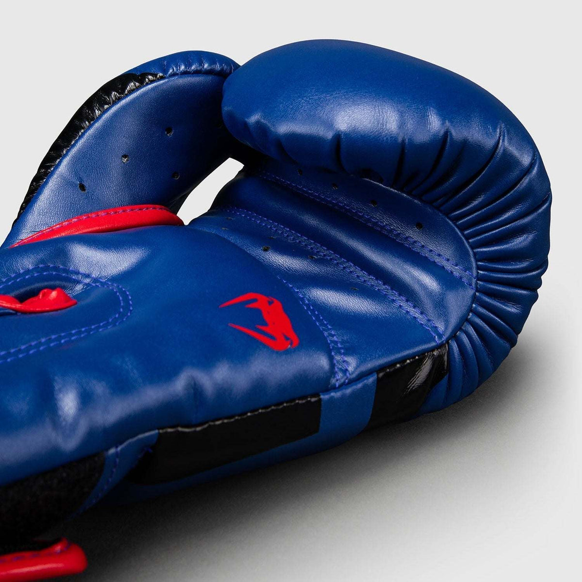 Gants de boxe Venum Elite bleu foncé rouge avec mousse multi-densité et fermeture velcro large