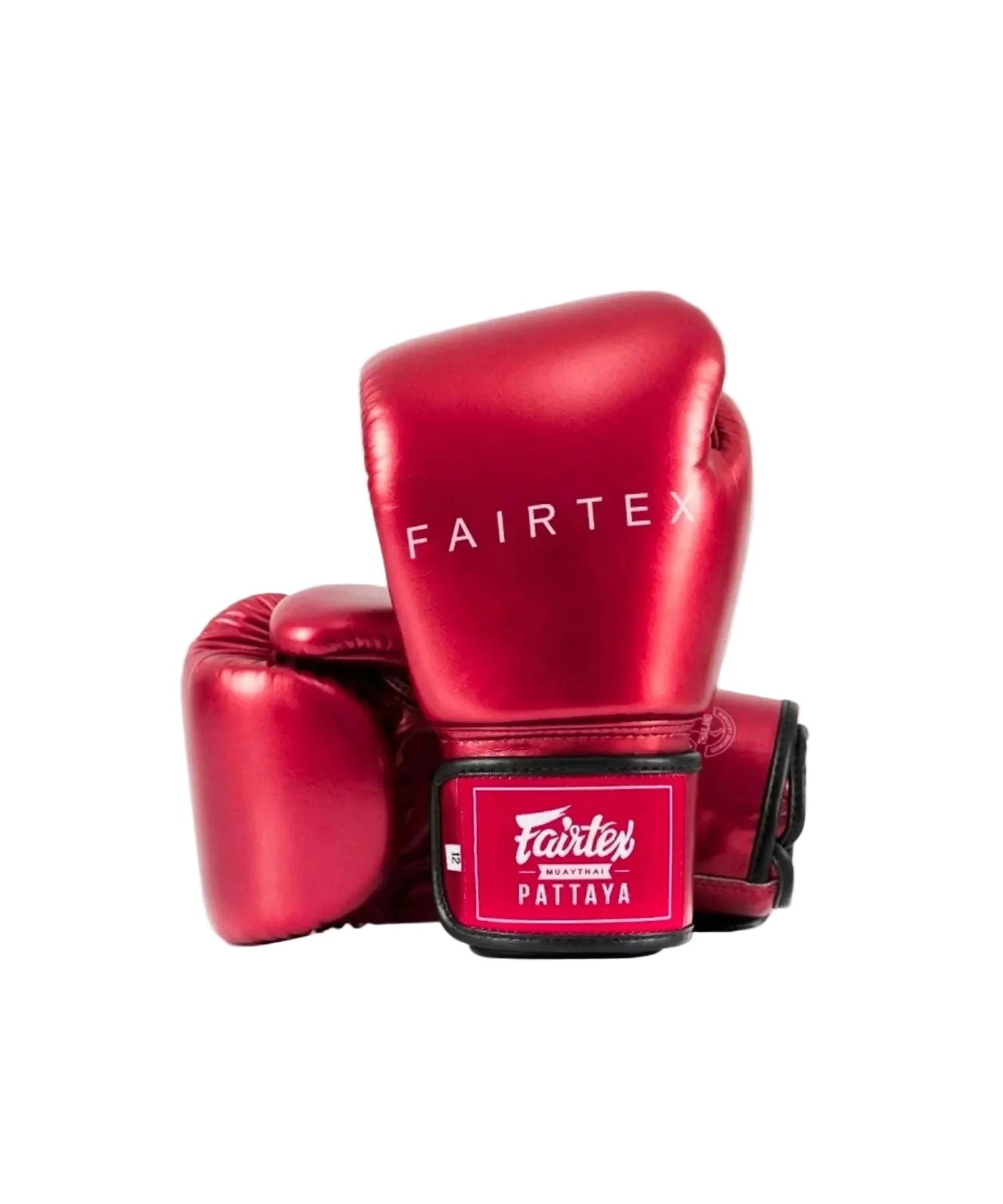 Gants de boxe Fairtex métalliques rouge pour protection et confort optimal