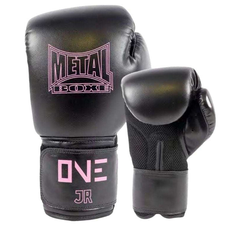 Gants de Boxe Metal Boxe One - Noir/Rose