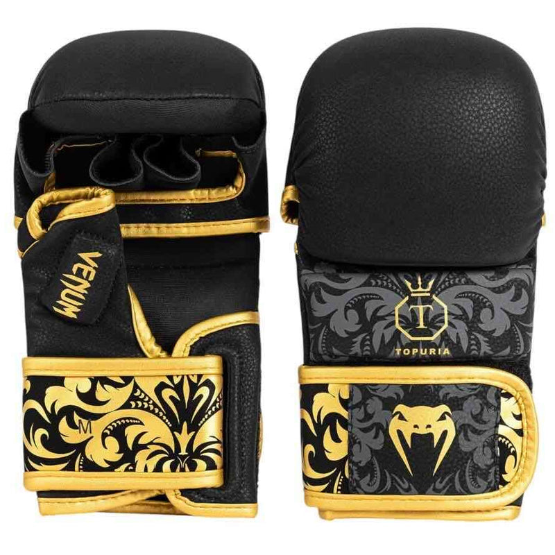 Gants de MMA Sparring Venum x Ilia Topuria Unmatched - Noir/Or