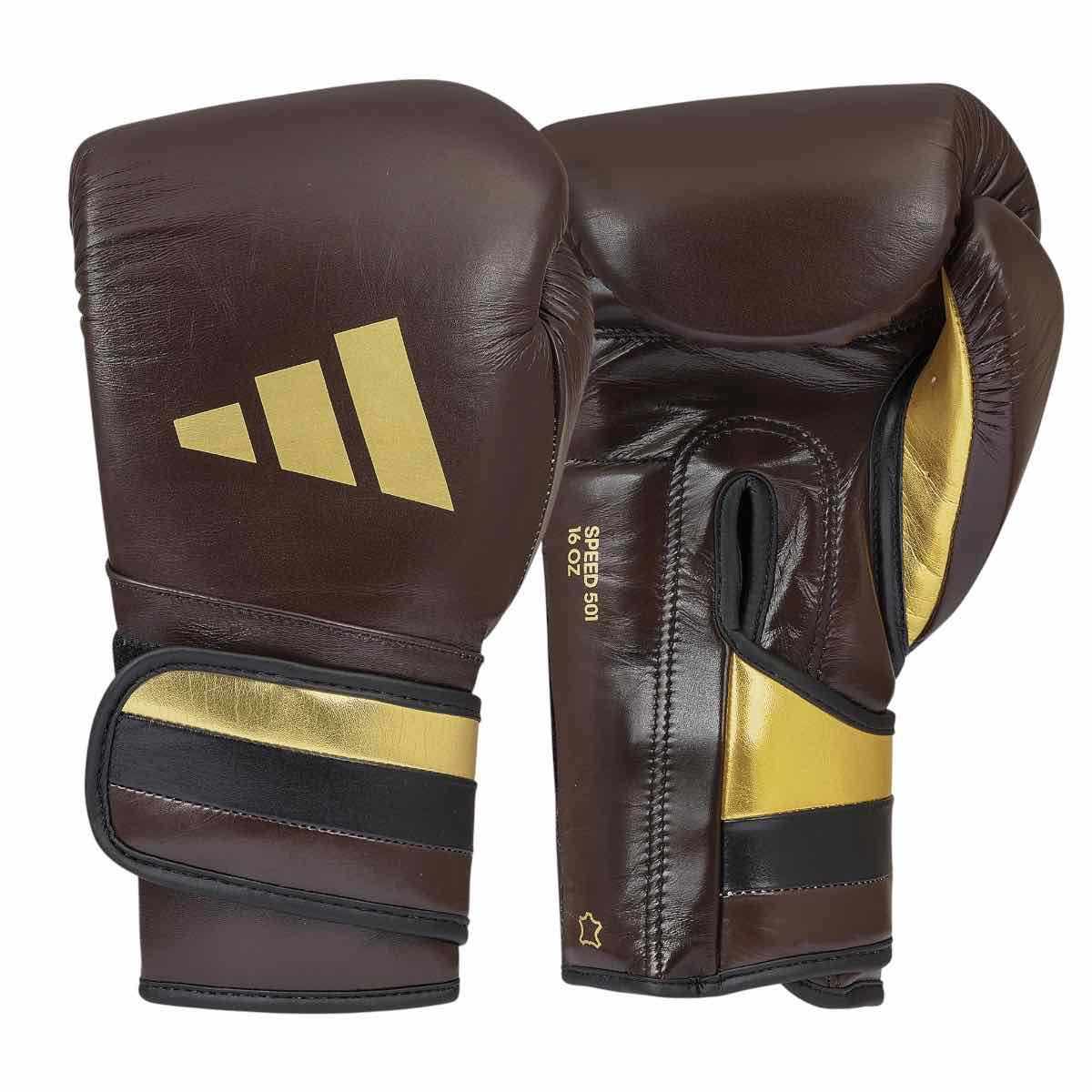 Gants de boxe Adidas Speed 501 Pro Line 2025 en cuir véritable pour performance et confort