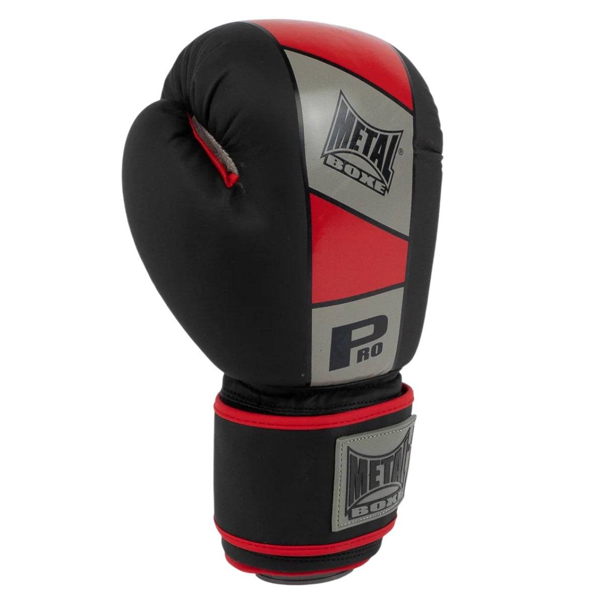 Gants de boxe Metal Boxe compétition en cuir PU bleu avec fermeture velcro robuste