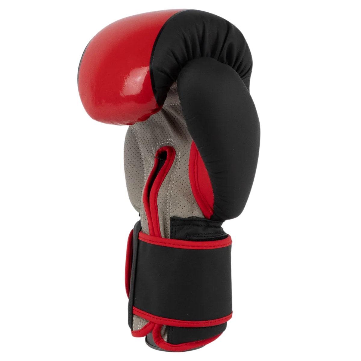 Gants de boxe Metal Boxe compétition en cuir PU avec fermeture velcro robustes pour professionnels