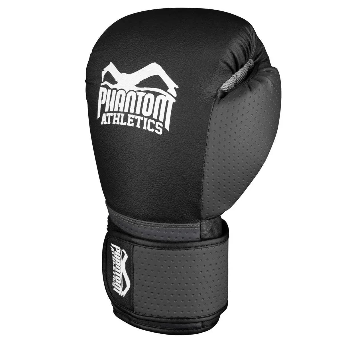 Gants de boxe Reaper noirs avec mousse injectée et maintien poignet renforcé pour entraînement intensif