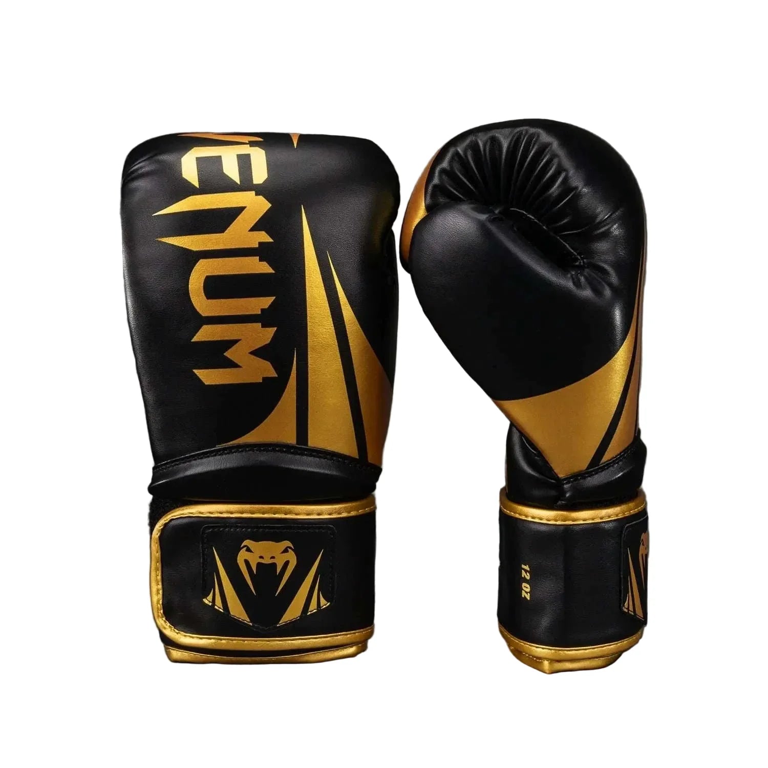 Gants de boxe Venum Challenger 2.5 noirs et or pour entraînement et protection optimale