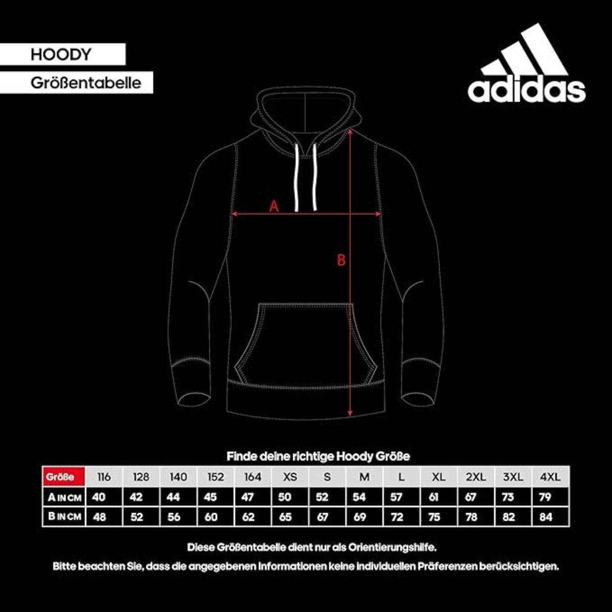 Sweat capuche sans manches adidas Boxing Noir Gris Guide des tailles