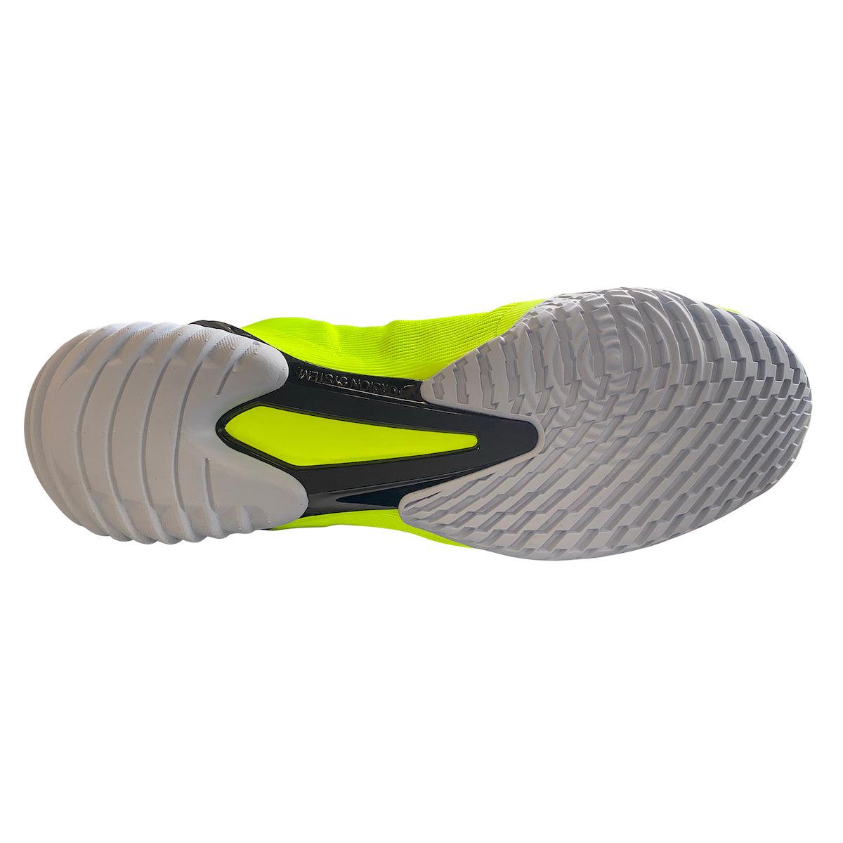 Adidas Speedex Ultra neon yellow and black boxing shoe sole with textured grip and torsion system