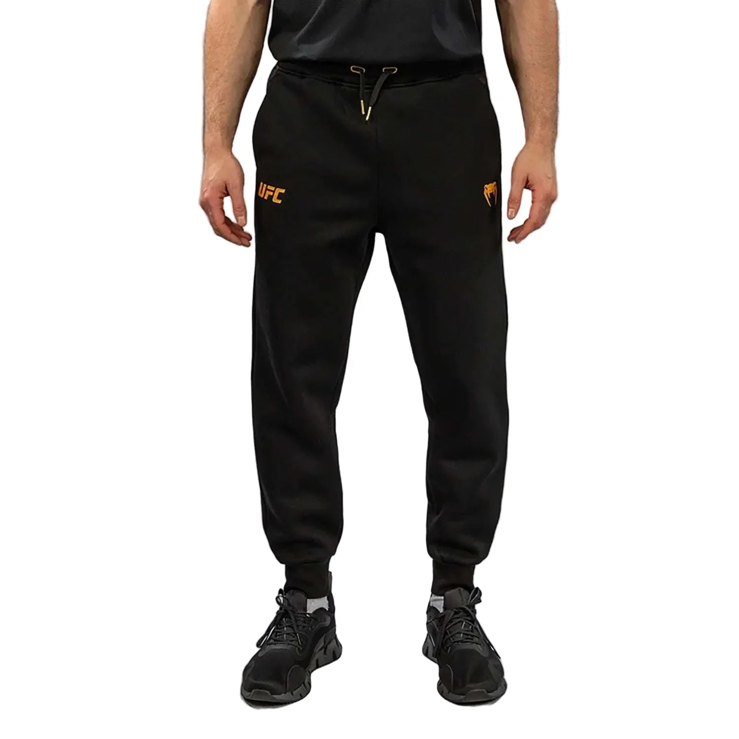 Pantalon de jogging Venum UFC noir et or avec coupe athlétique et logo officiel