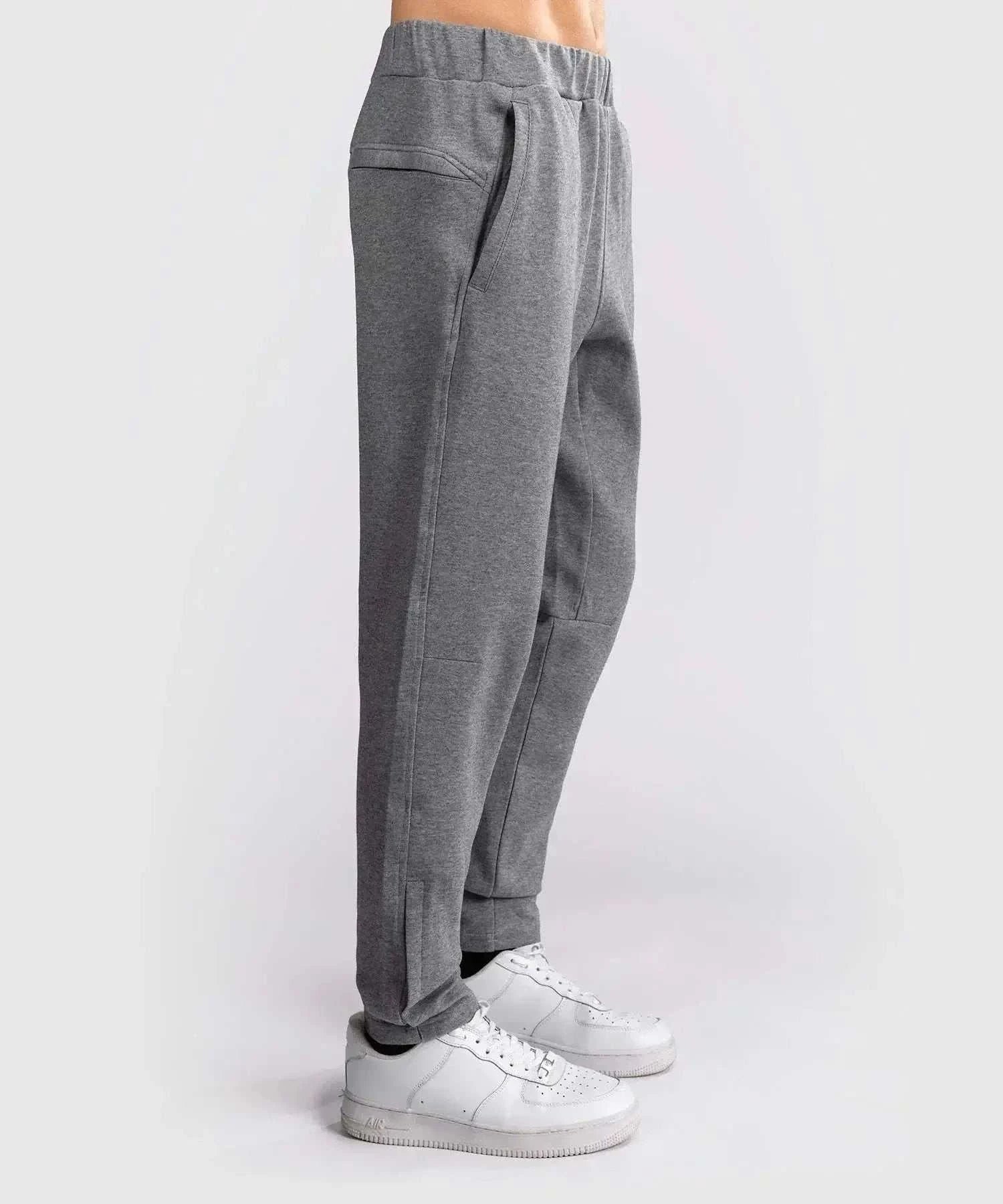 Grey Jogging Venum City Core pants with elastic waistband and slim fit for training and casual wear