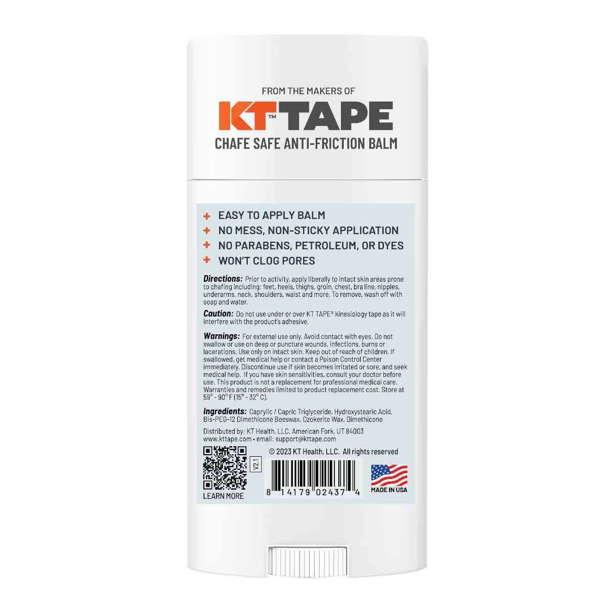 Gel Stick Anti-frottement Safe Gel - KT Performance