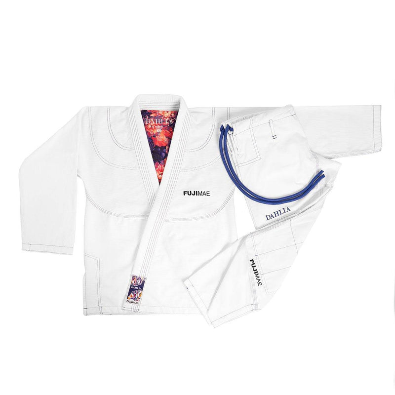 Kimono BJJ Gi Femme Dahlia FUJIMAE 2.2 Compétition IBJJF - Blanc/Orange