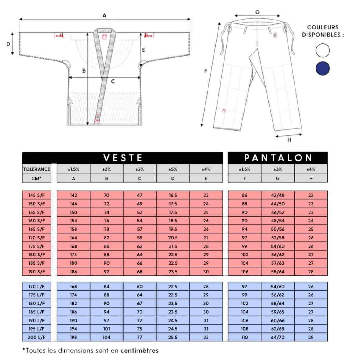 Kimono de Judo IJF bleu Fighting Films Superstar 750 coupe cintrée pour compétition