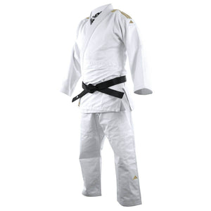 Kimono de Judo Adidas J690 Quest blanc bandes or
