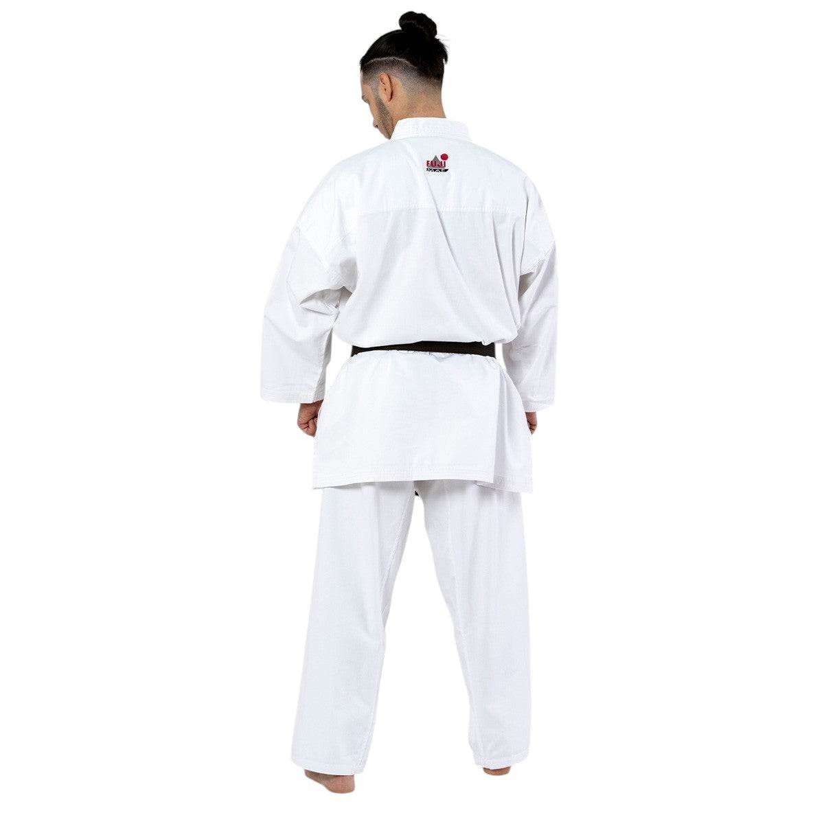 Kimono de Karaté FUJIMAE blanc en coton léger pour entraînement et confort optimal