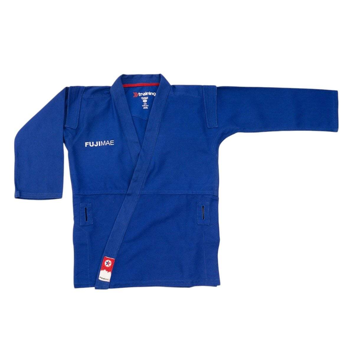 Veste Kurka de Sambo FUJIMAE 12414 rouge, tissu léger résistant pour entraînement sambo