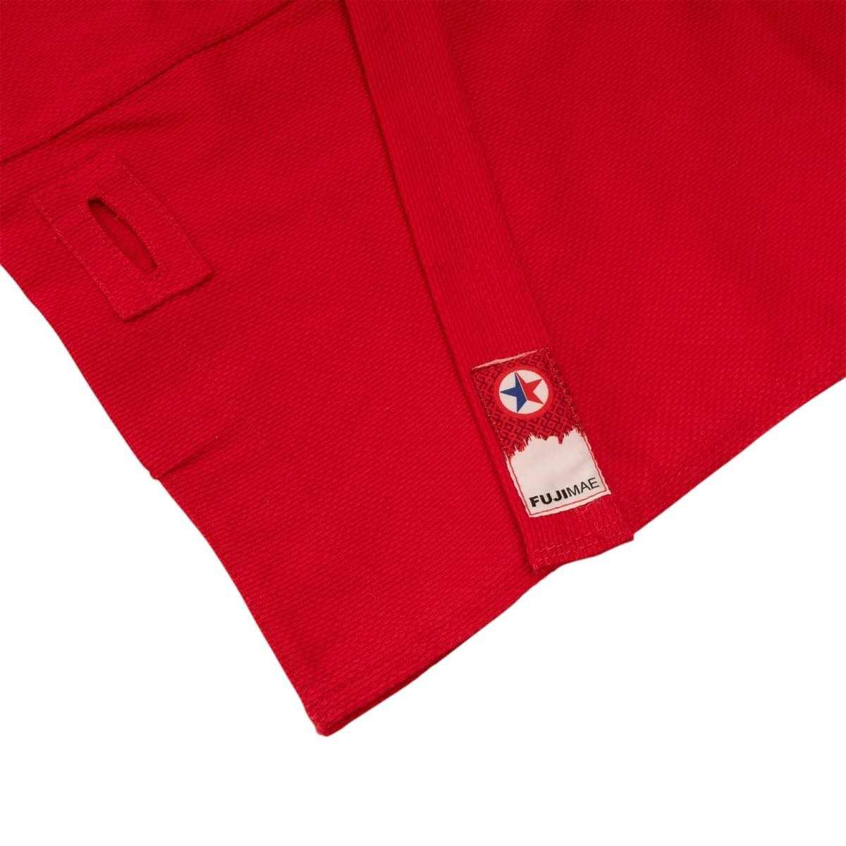 Veste Kurka de Sambo FUJIMAE 12414 rouge ou bleu légère et résistante pour entraînement intensif