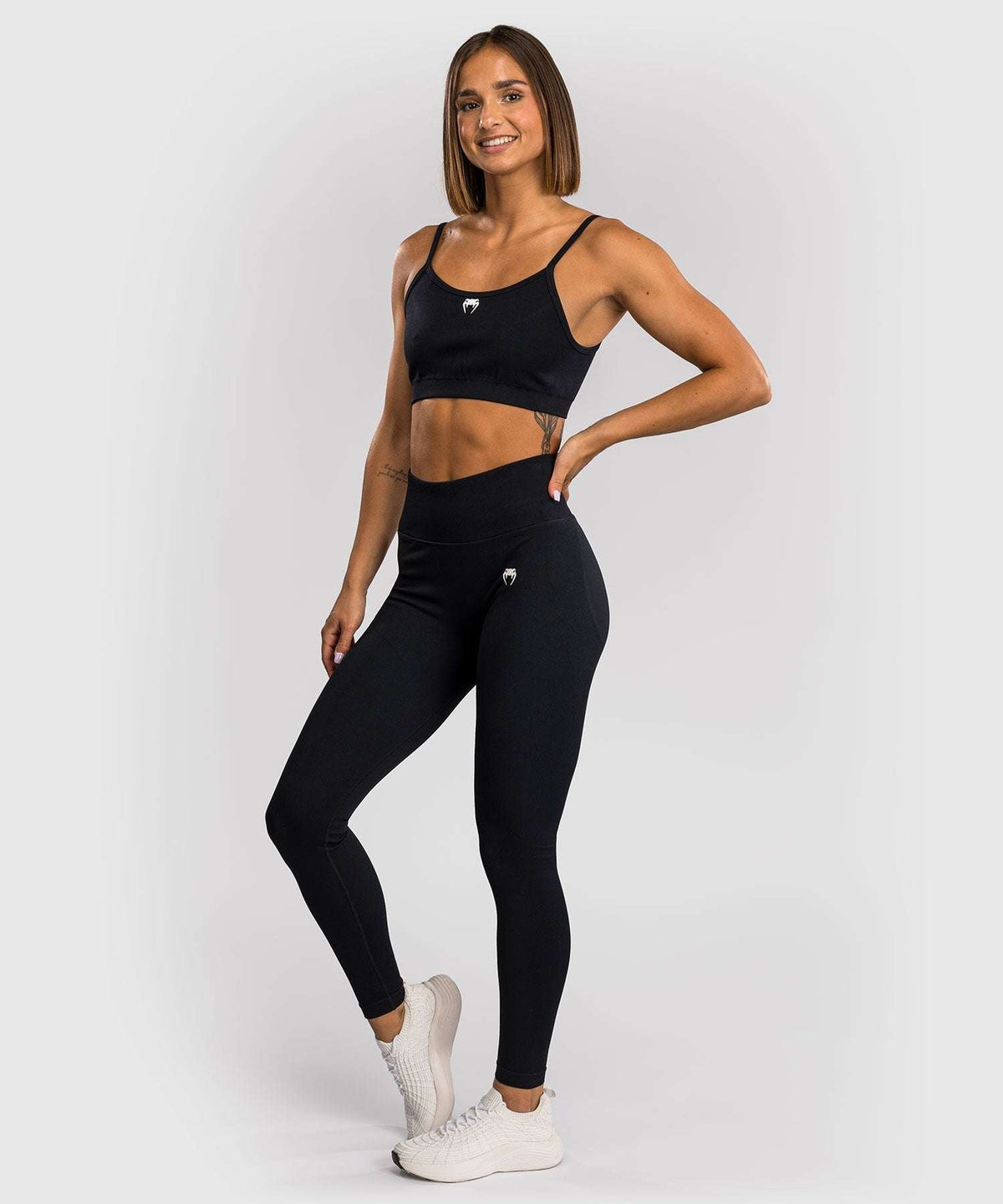 Legging Femme Venum Sculpt noir blanc compression maintien sportif MMA grappling