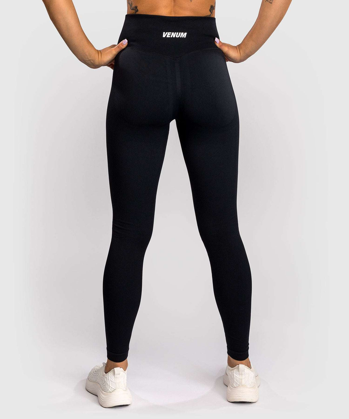 Legging Femme Venum Sculpt noir et blanc compression et maintien pour entraînement MMA