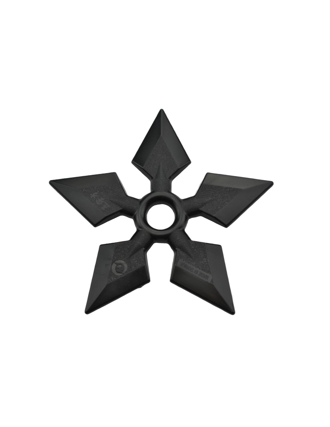 Set of 4 black polypropylene throwing stars for martial arts training