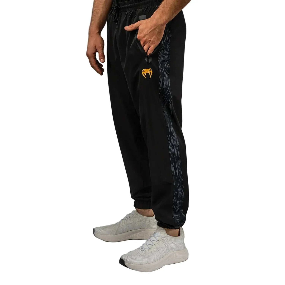 Pantalon de jogging Venum x Chimaev Wild Borz noir et gris pour sports de combat