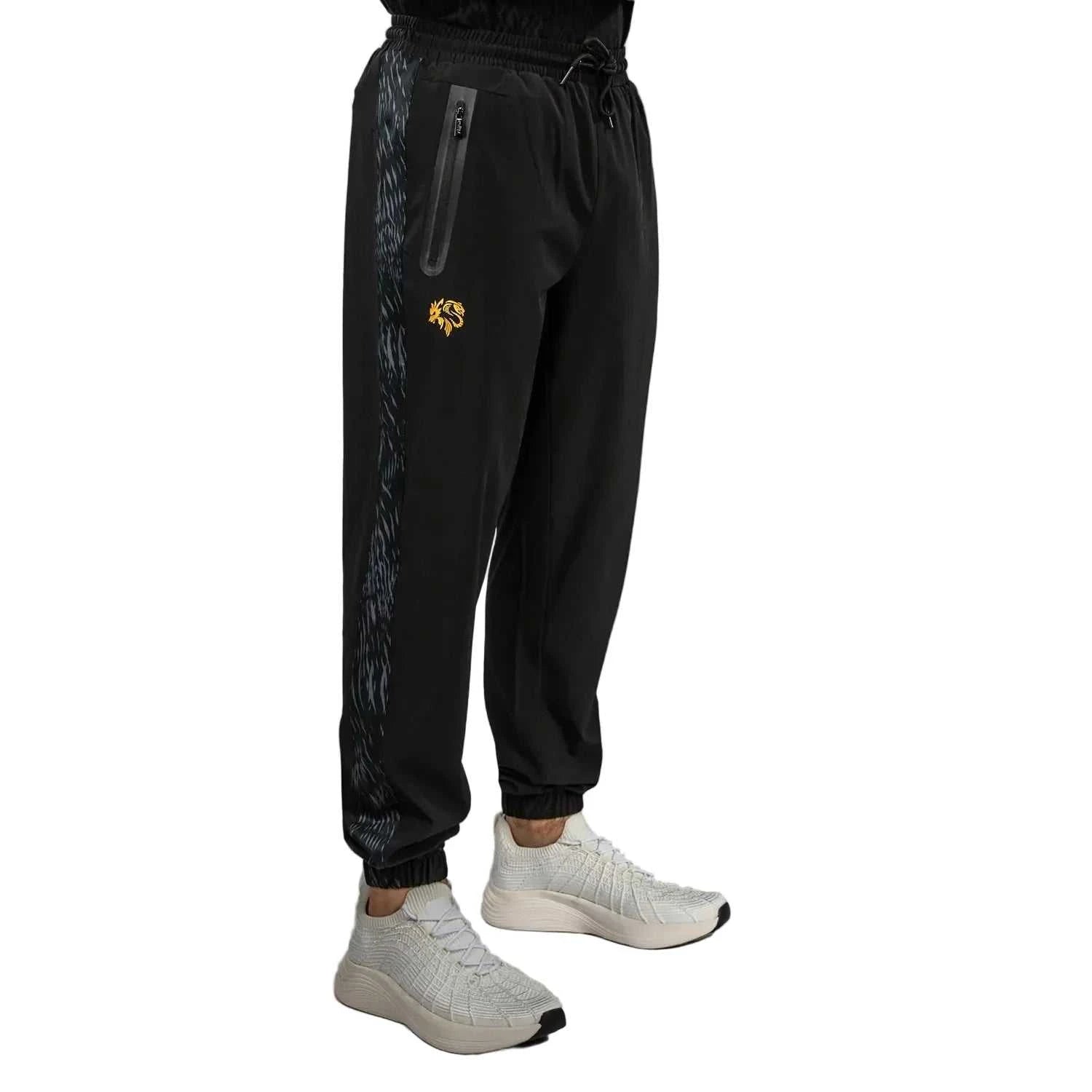 Pantalon de jogging Venum x Chimaev Wild Borz noir et gris pour sports de combat