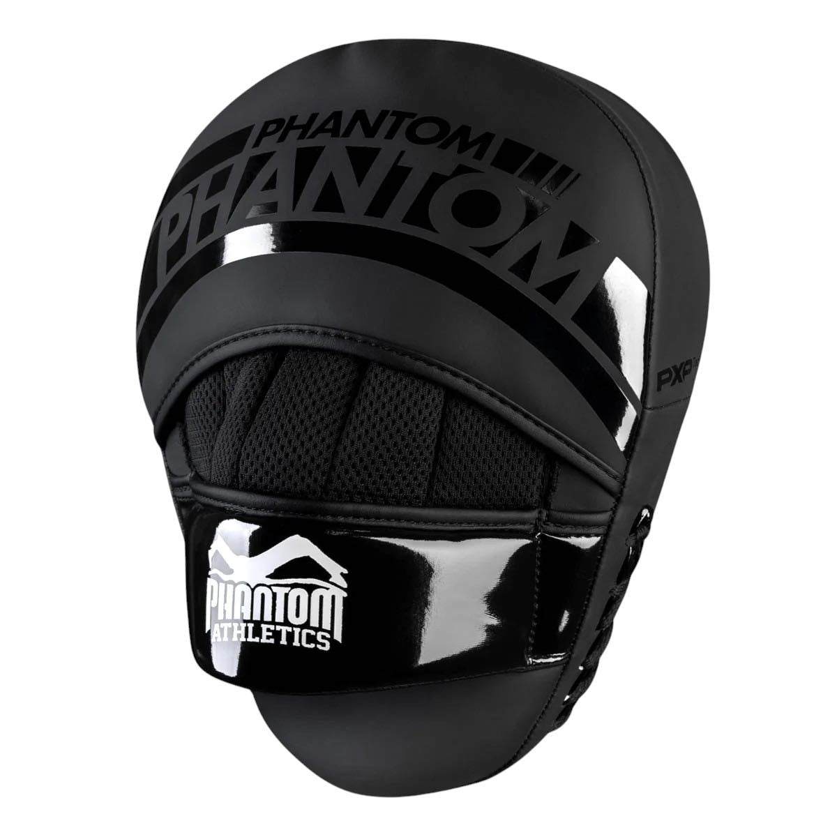 Raquettes de boxe APEX Phantom Athletics noires légères et protectrices pour entraînement précis