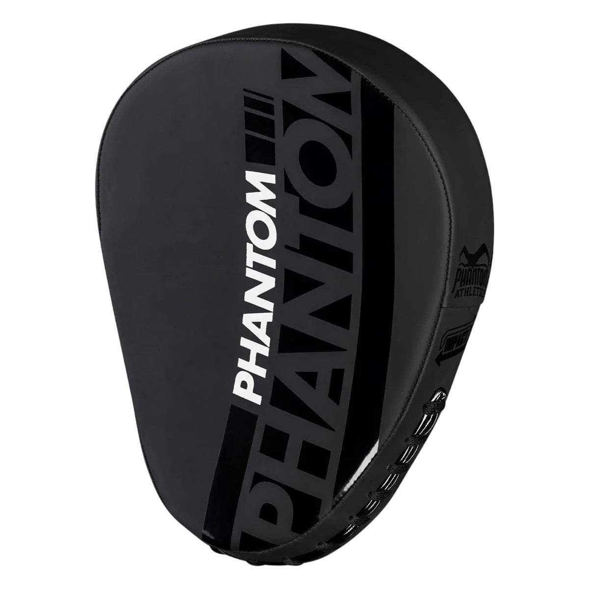 Raquettes de boxe APEX Phantom Athletics noires légères et rembourrées pour entraînement précis et sécurisé