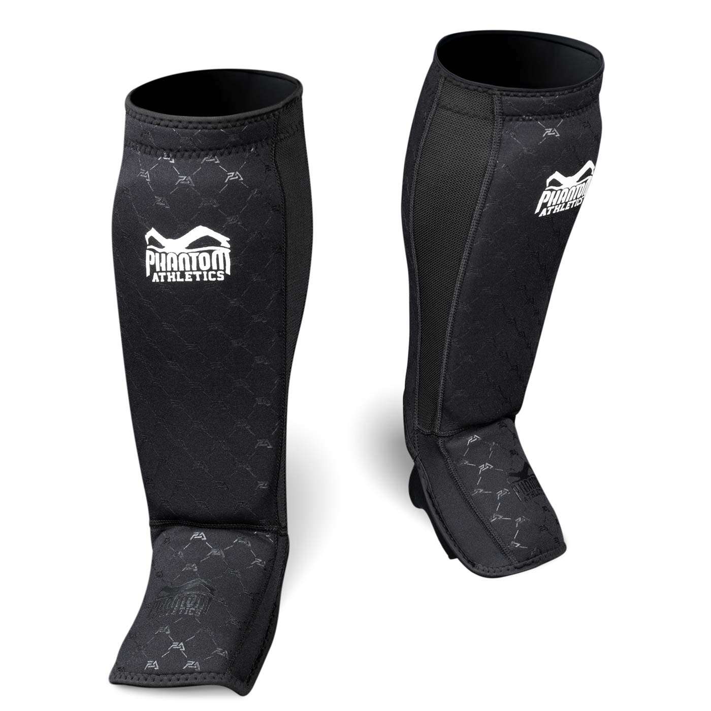 Protège-tibias Grappling Elite Phantom Athletics noir, protection légère et flexible pour MMA et grappling