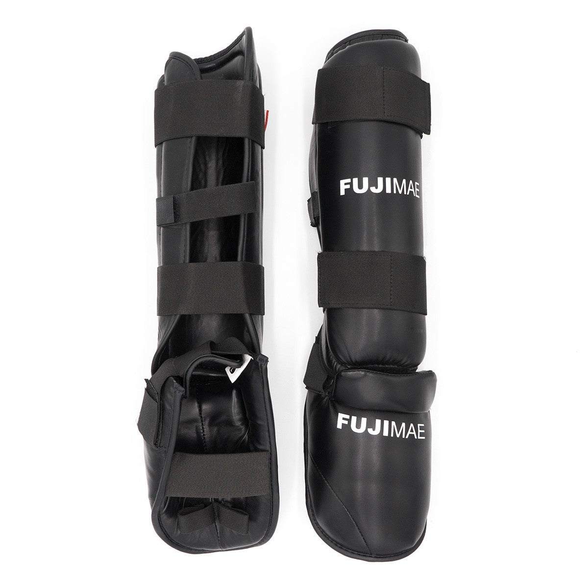 Protège-Tibias/Pieds Amovibles FUJIMAE Noir – Protection Karaté & Taekwondo