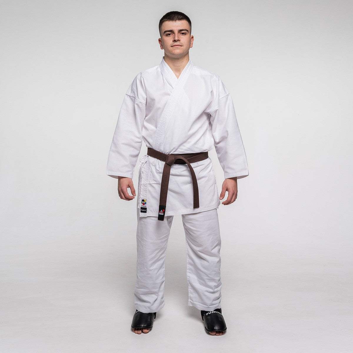 Protège-Tibias/Pieds Amovibles FUJIMAE Noir – Protection Karaté & Taekwondo