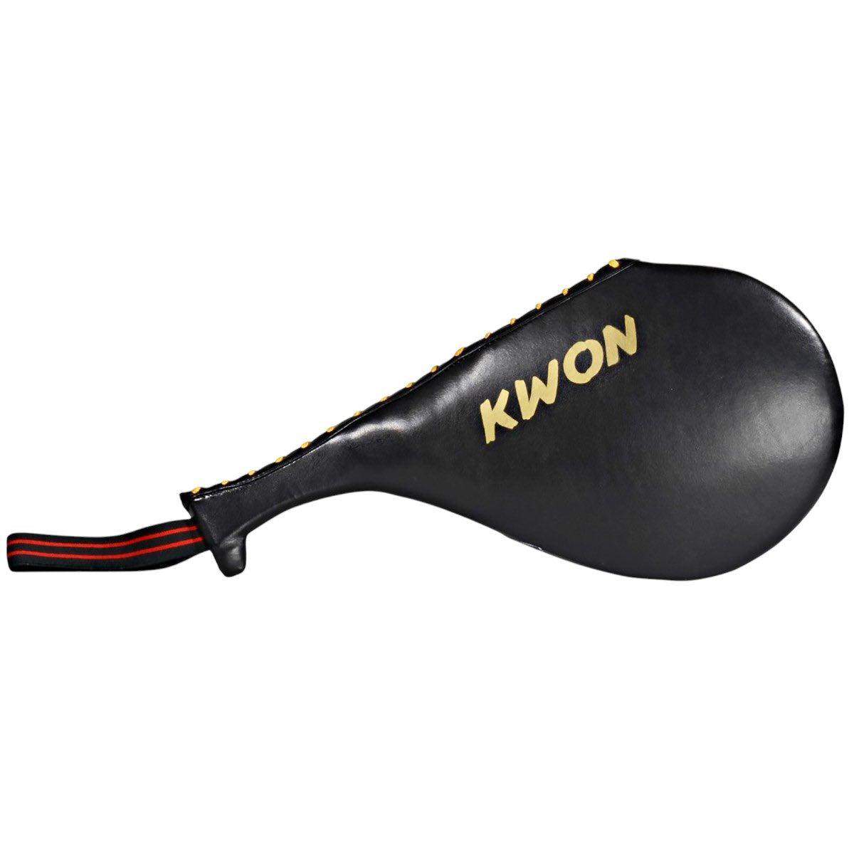 Raquette de Taekwondo Double KWON noire et jaune – Cible d’entraînement