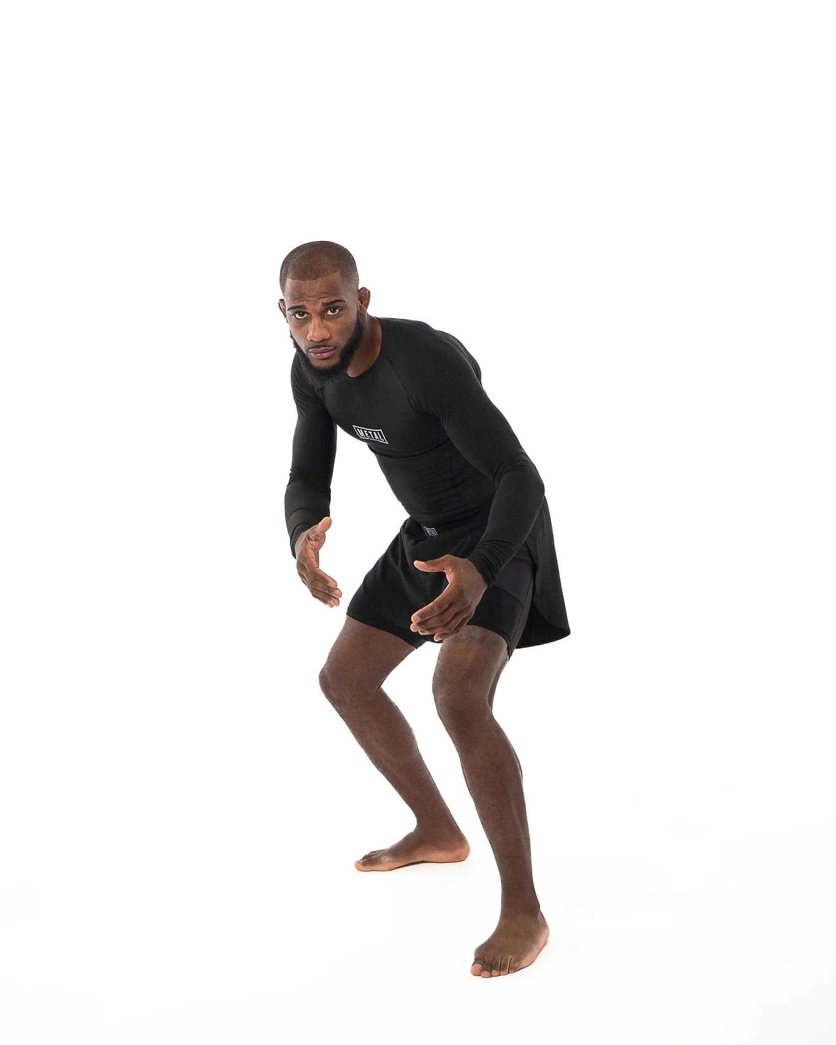 Rashguard Performance Manches Longues noir Metal Boxe, tissu respirant et résistant pour MMA et boxe