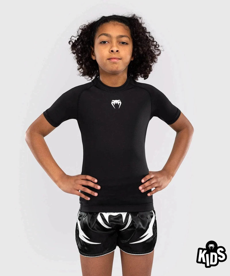 Rashguard Manches Courtes Venum Contender Kids - Noir