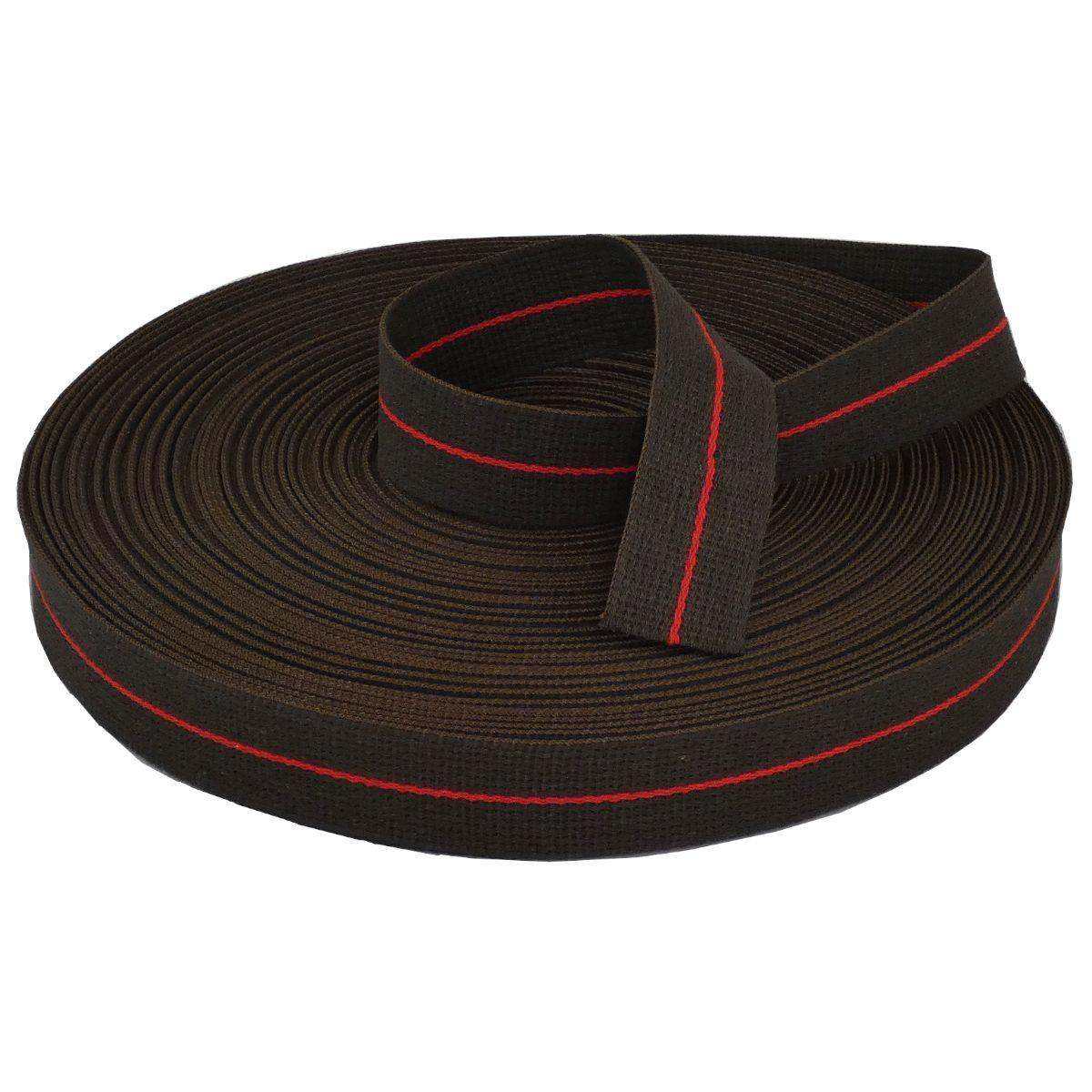 Rouleau Ceinture Karaté 50m – Coton 100% Made in France - Marron