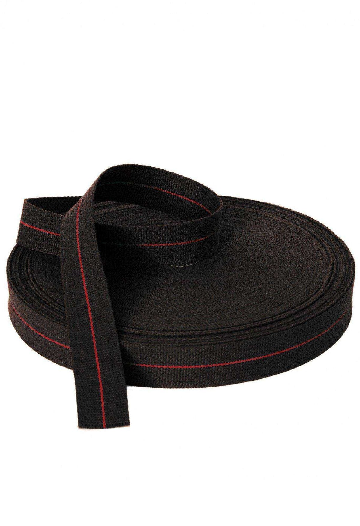 Rouleau Ceinture Karaté 50m – Coton 100% Made in France - Noir