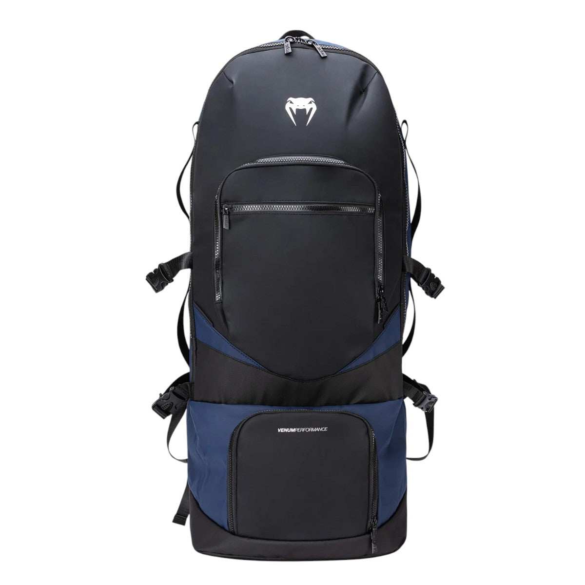 Sac à dos Venum Evo 2 Xtrem noir et bleu pour boxe, MMA et arts martiaux, multi-compartiments, résistant et ergonomique