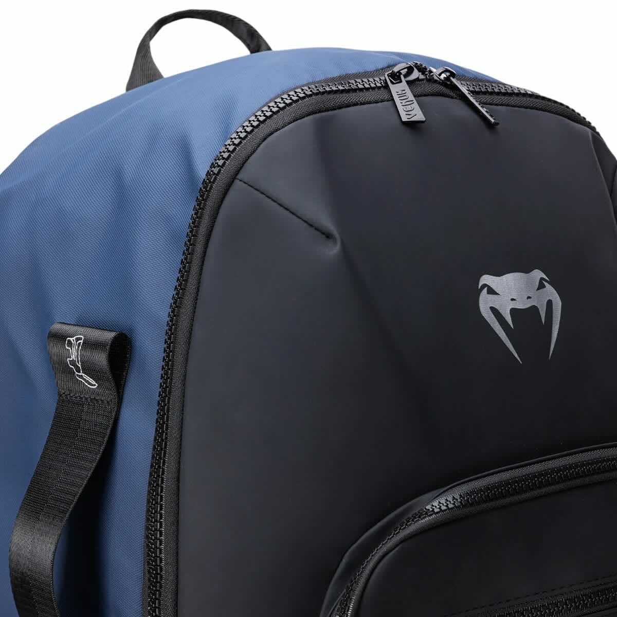 Sac à dos Venum Evo 2 Xtrem noir et bleu multi-compartiments pour boxe, MMA et arts martiaux