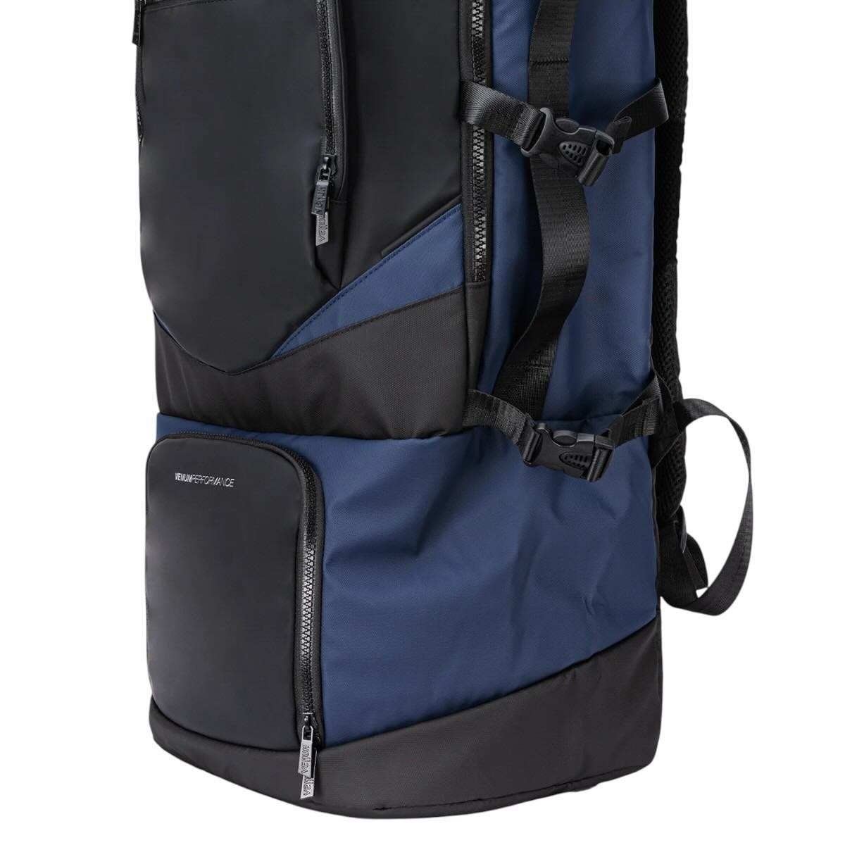 Sac à dos Venum Evo 2 Xtrem noir et bleu pour boxe et MMA, multi-compartiments et résistant à l'eau