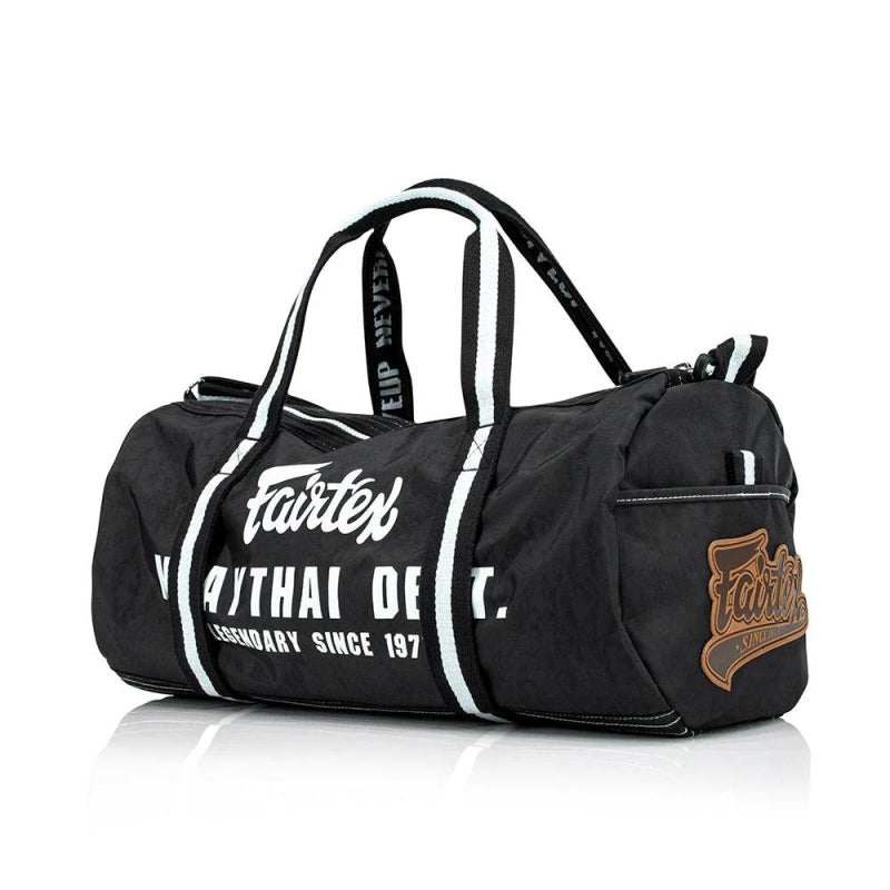 Sac de sport Fairtex noir compact en nylon imperméable pour boxe et sports de combat
