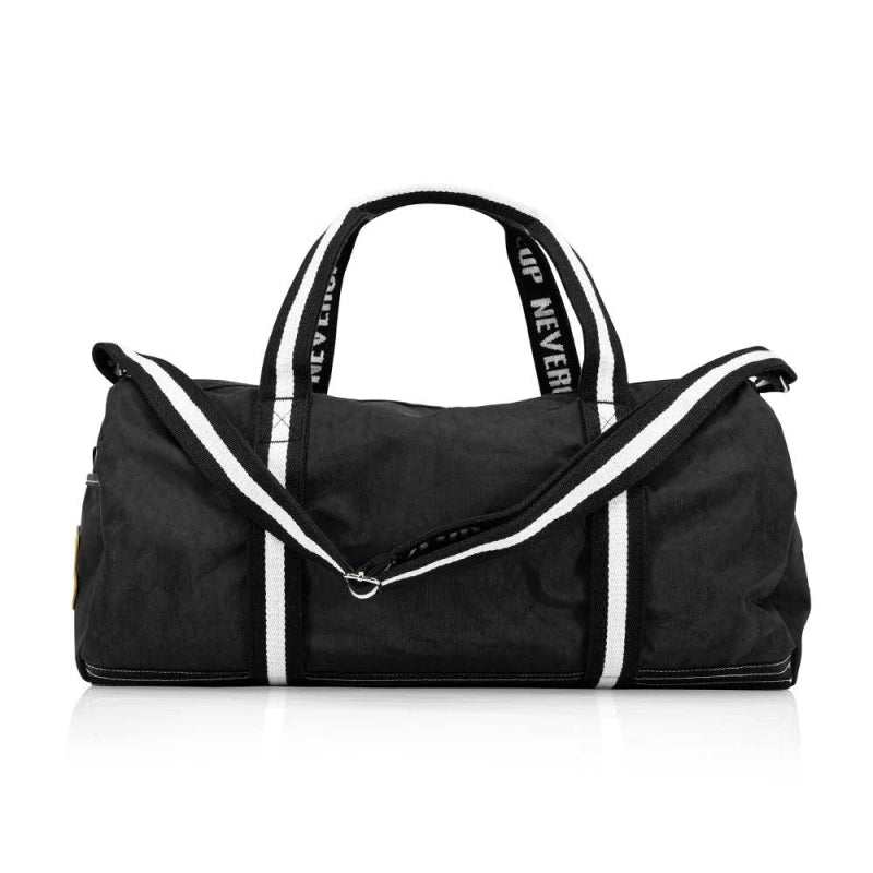 Sac de Sport Fairtex noir compact en nylon imperméable avec design rétro et fermetures éclair robustes