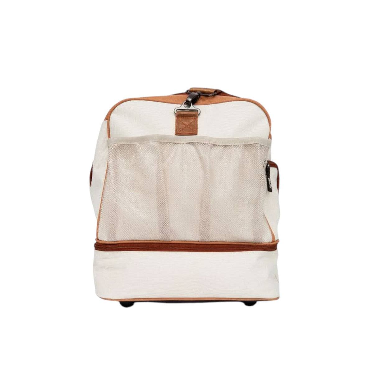 Sac de Sport Fairtex Premium noir avec rangements ventilés et double fond, dimensions 72 x 36 x 32 cm.