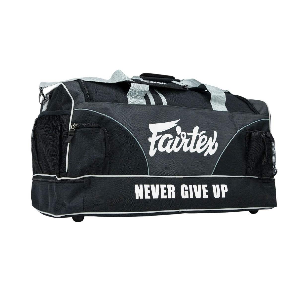 Sac de Sport Fairtex noir et vert en nylon Rip Stop avec multiples rangements pour sports de combat