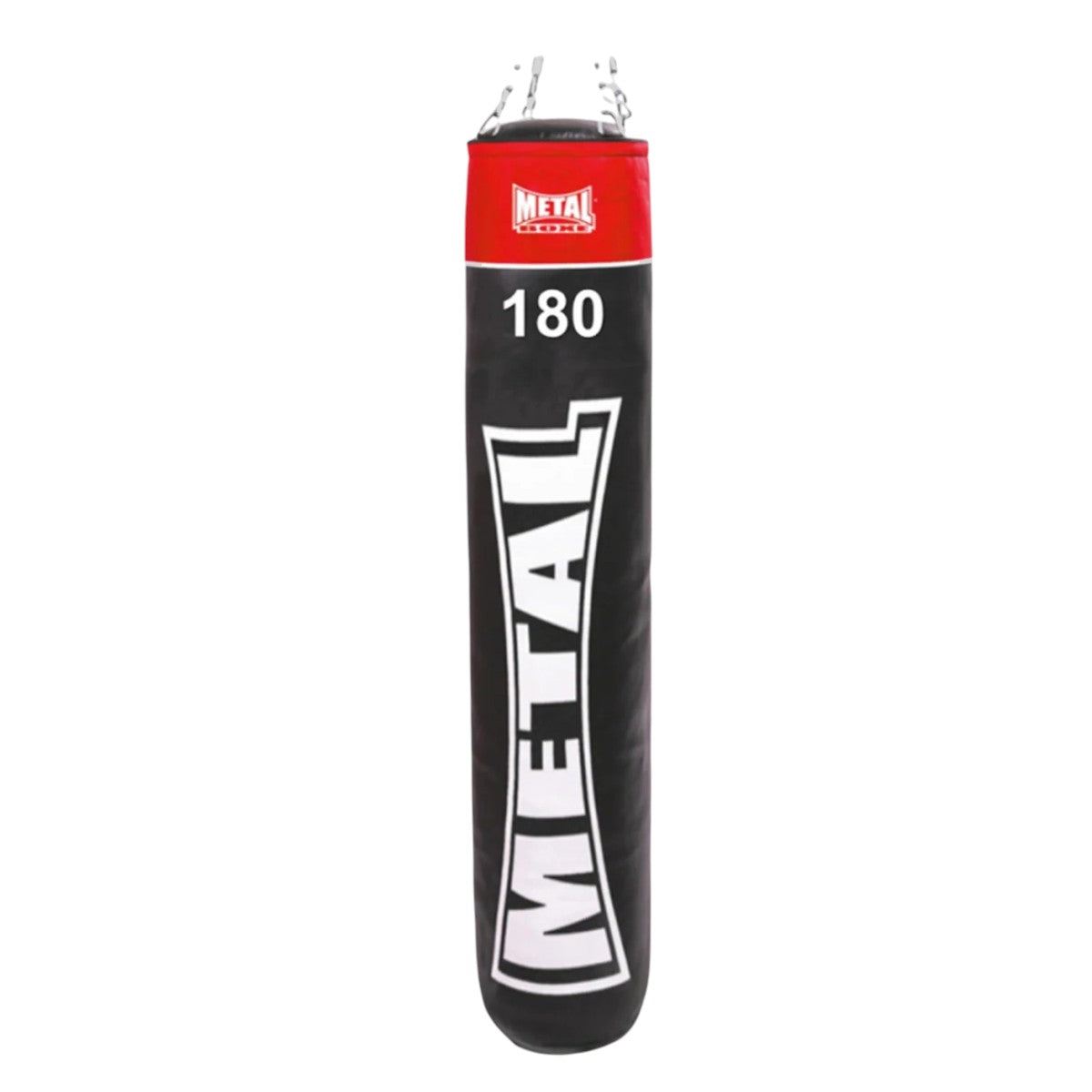 Sac de Frappe Metal Boxe CLUB LINE Light 180 cm noir rouge robuste pour entraînement intensif arts martiaux