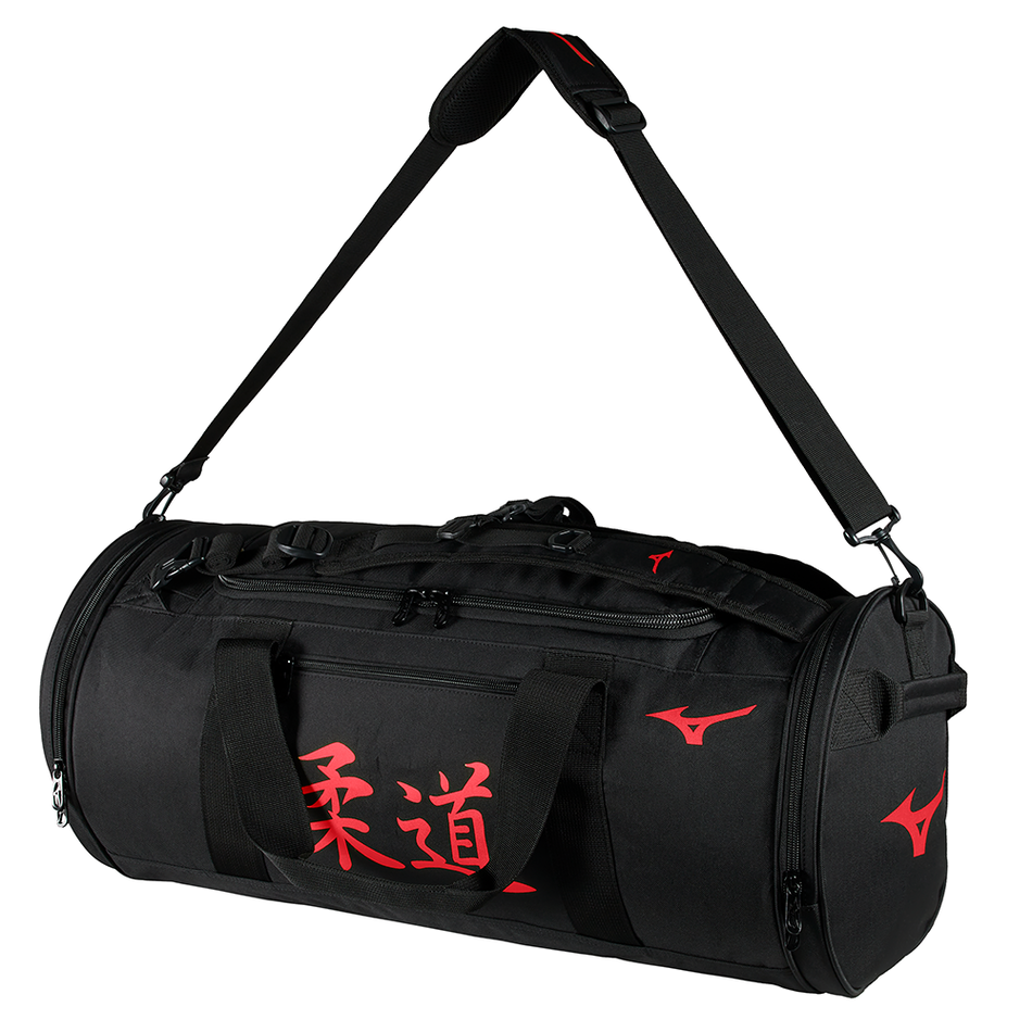 Sac de sport judo Mizuno Multiway 45 L noir et rouge