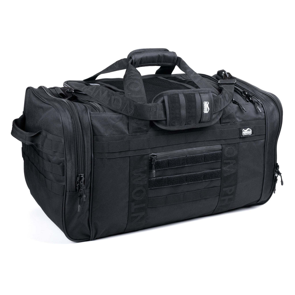 Sac de sport Tactic Phantom Athletics noir en nylon 1000D, 70 litres, résistant et fonctionnel pour arts martiaux et sports de combat