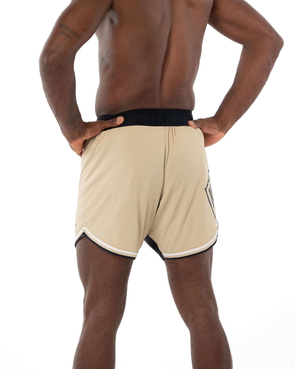 Short MMA Desert Storm beige en tissu léger et stretch pour combat et entraînement