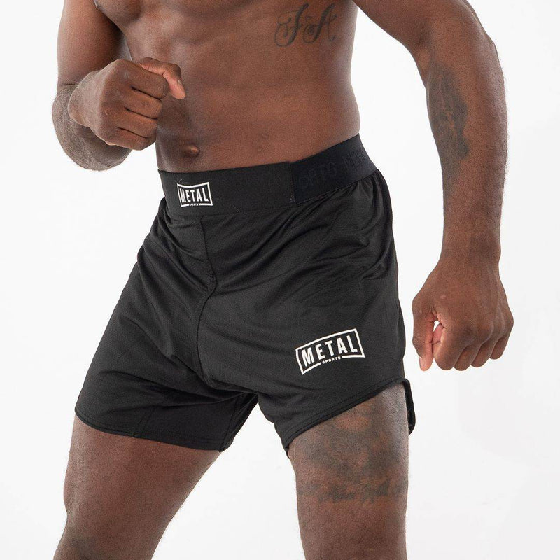 Short MMA Noir - Metal Boxe - MSS201N