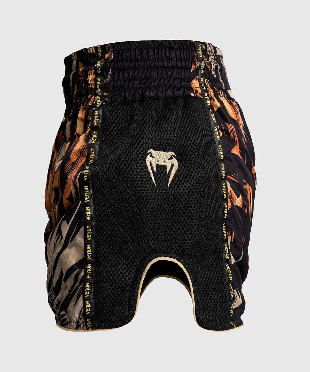 Short Muay Thai Venum Tiger - Noir/Orange Néon